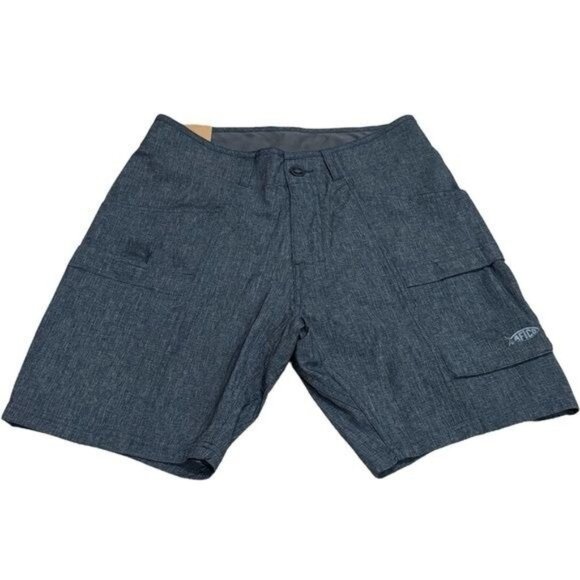 NEW Aftco Utility Outdoor Hiking Fishing Shorts in Color Diffuse Navy 9/28 - Picture 2 of 8